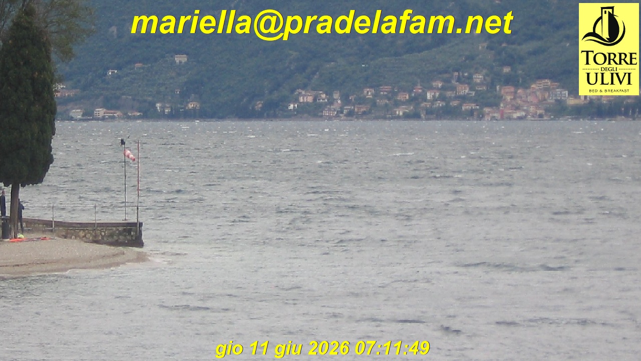 Webcam Pra de la Fam live: vento e condizioni in tempo reale sul Lago di Garda