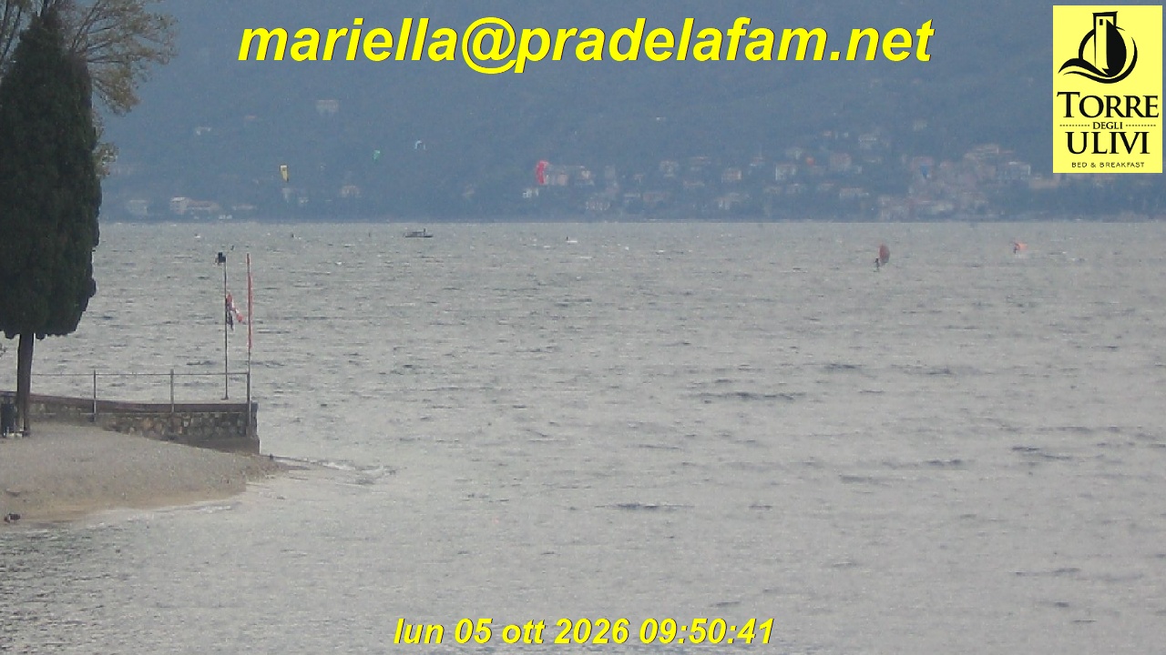 Webcam Pra de la Fam live: vento e condizioni in tempo reale sul Lago di Garda
